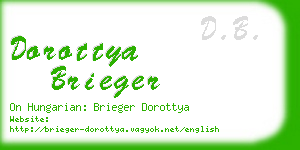 dorottya brieger business card